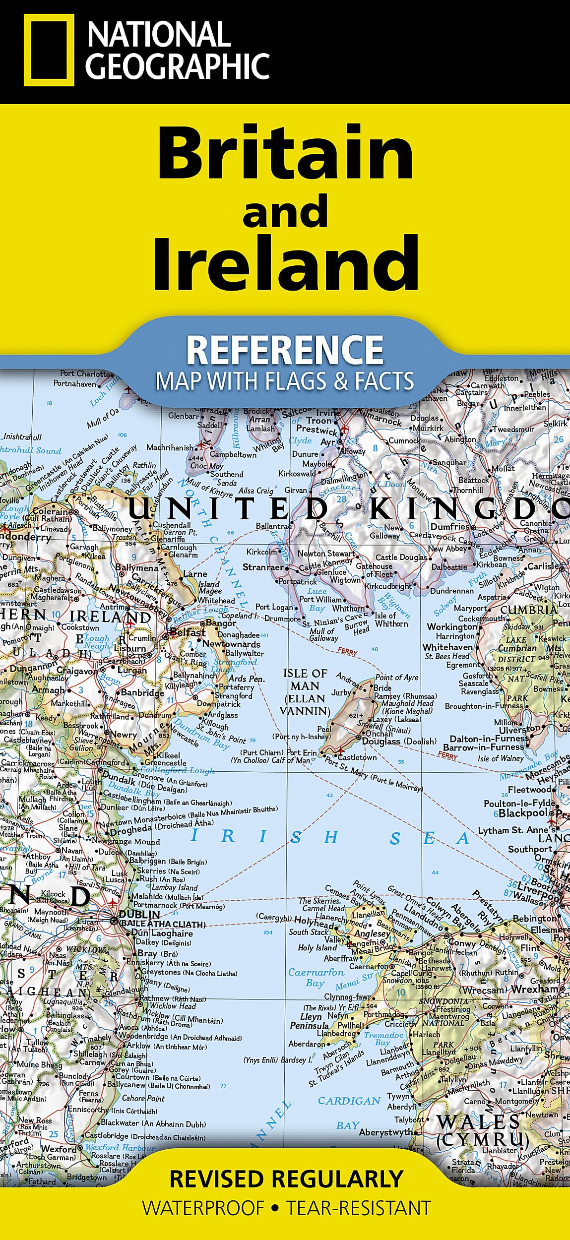 National Geographic Middle East Map(folded with flags and facts)