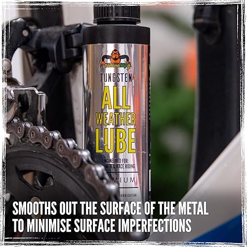 Miniatura 4 de Tru-Tension Bananaslip - Lubricante de cadena de tungsteno para todo tipo de clima, 1.7fl oz, perfecto para bicicleta de trek, bicicleta de
