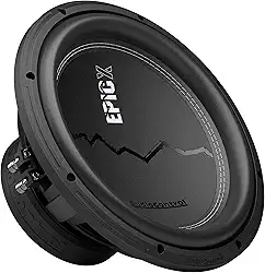 AudioControl Alto-falante subwoofer de áudio automotivo série EPICX de 12 polegadas, bobina de voz dupla (DVC), StreetBass, 500 Watt RMS/750 Watt Max, Dual 4 Ohm, Pro Audio Loud