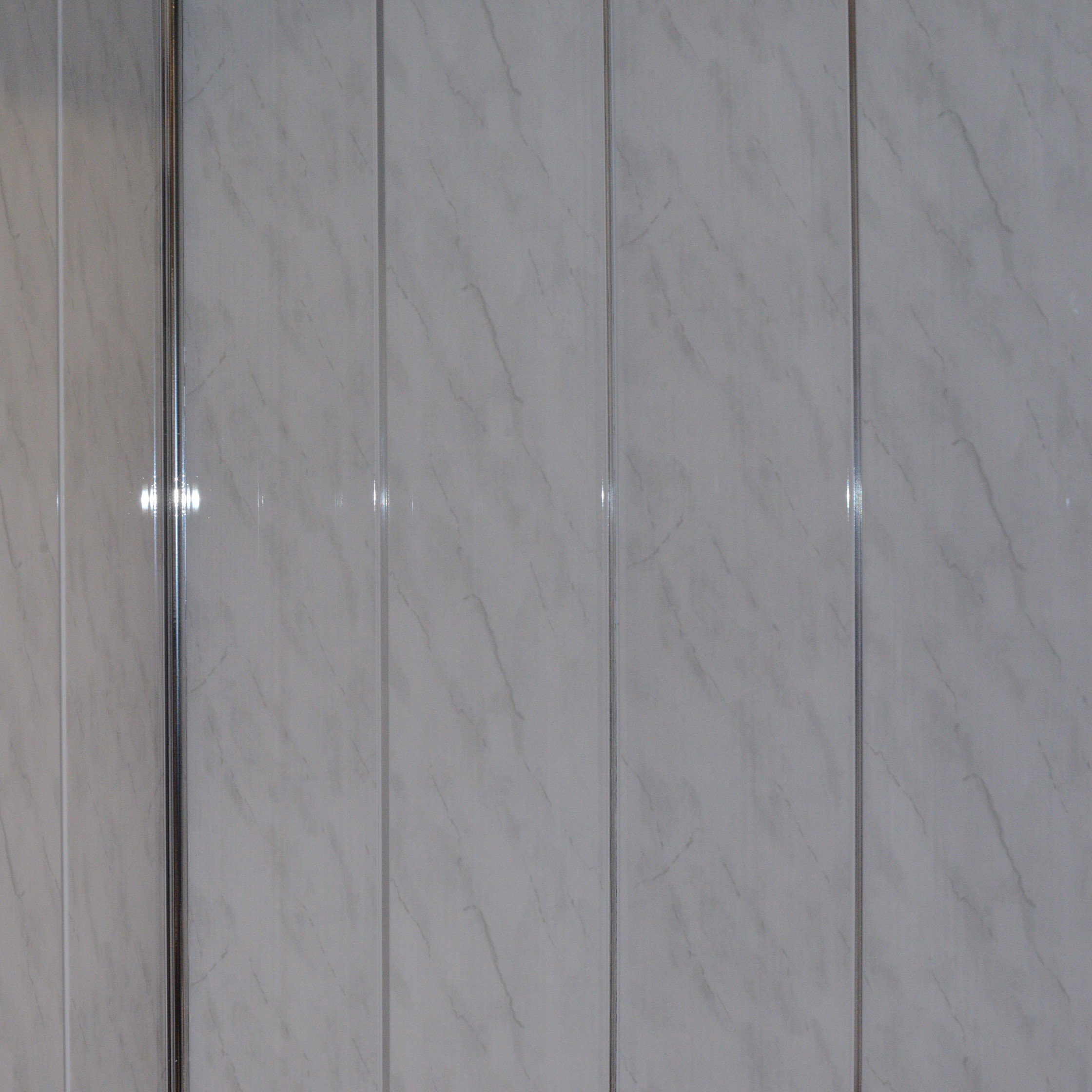 Buy Claddtech Bathroom wall panels splashbacks Light grey marble with
