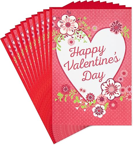Hallmark Paquete de tarjetas de San Valentín (10 tarjetas de San Valentín con sobres)