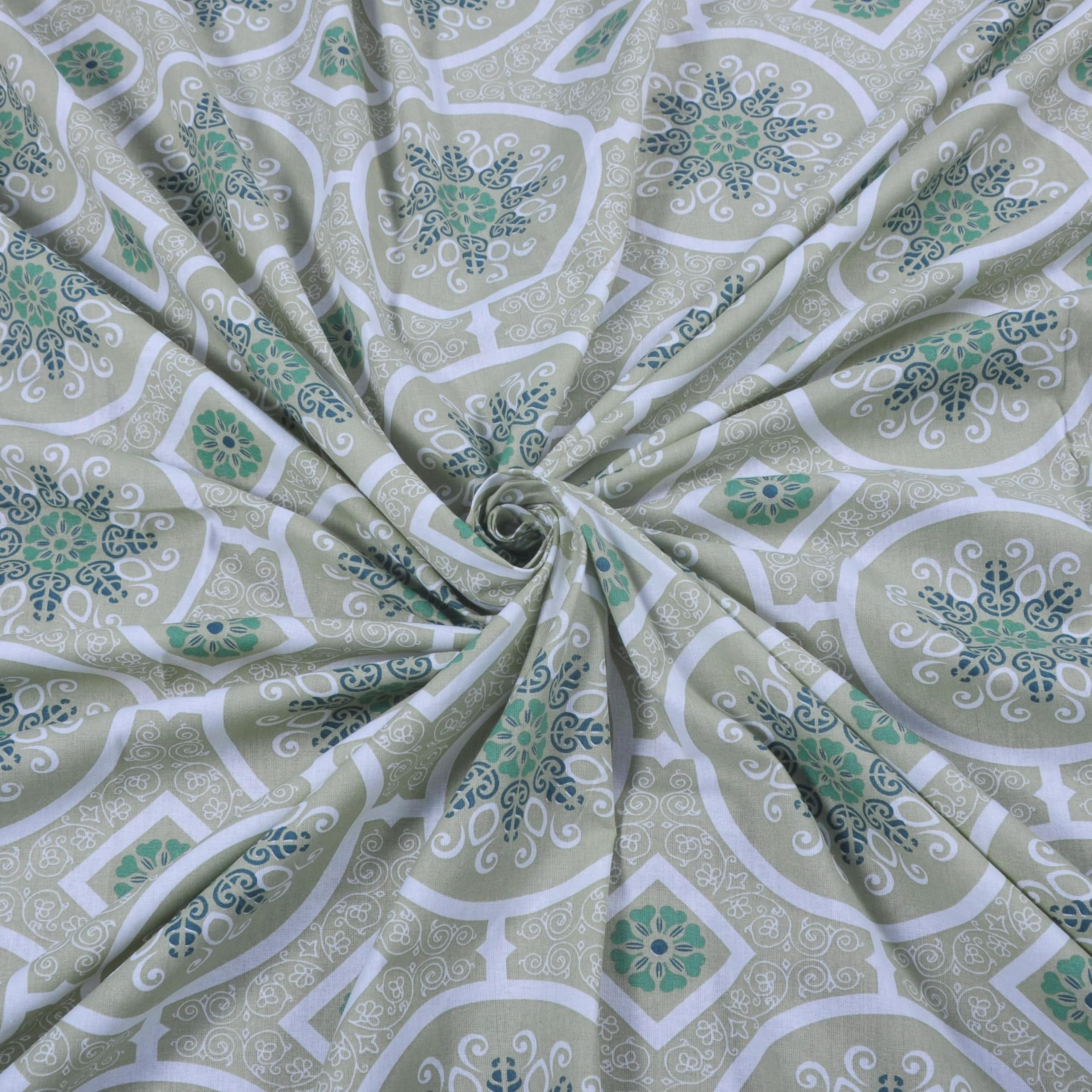 HUESLAND Mandala Bedsheets - Queen Size Cotton -5