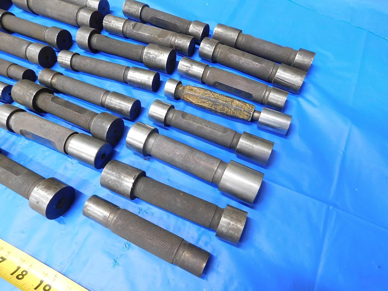 LOT of Plain Plug GAGES PINS Members Handles GO NO GO Steel Inspection Tools - JH2817LVR