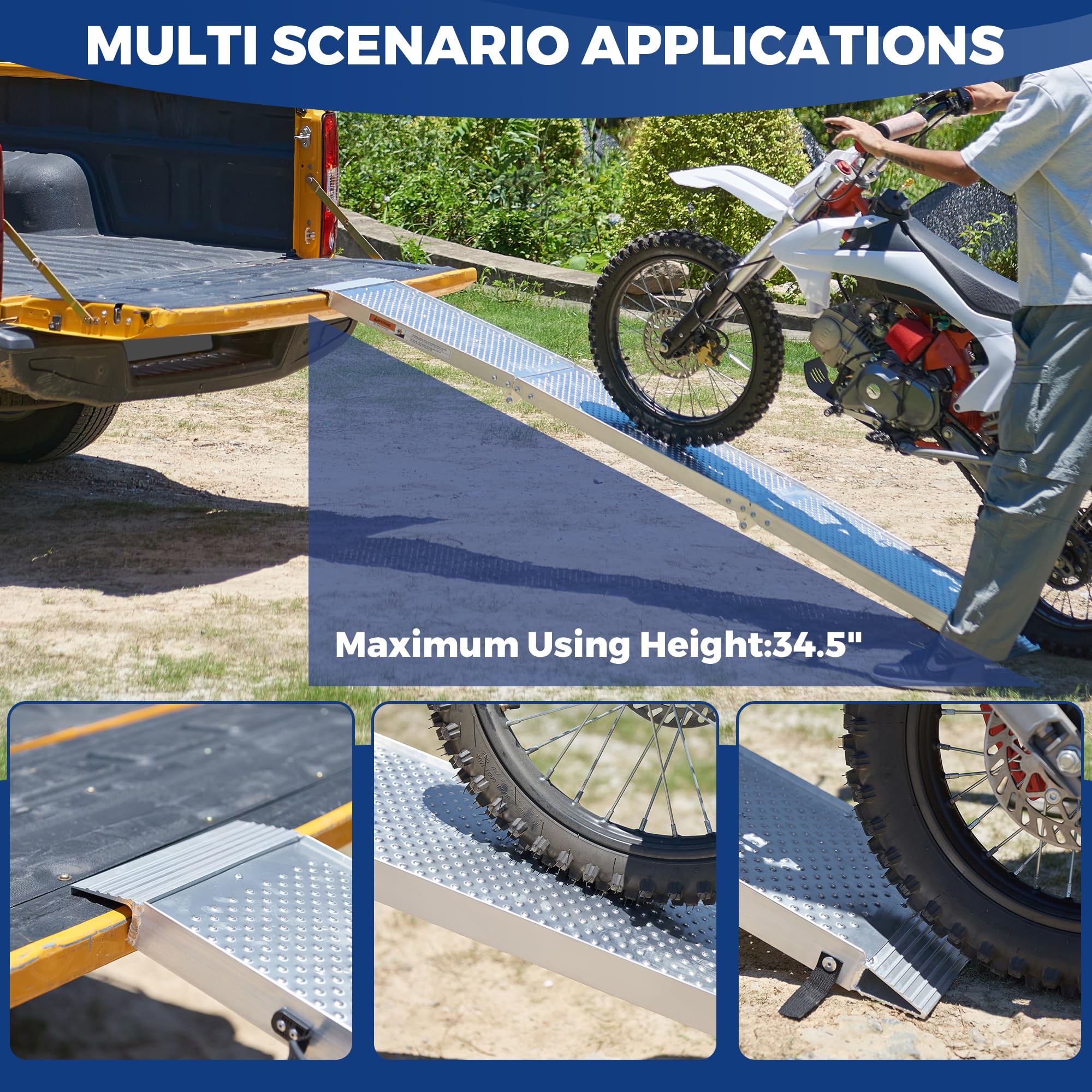 Side Loading Motorcycle Ramp Snapklik.com : Aluminum Motorcycle Ramps & Loading Ramps For Pickup ...