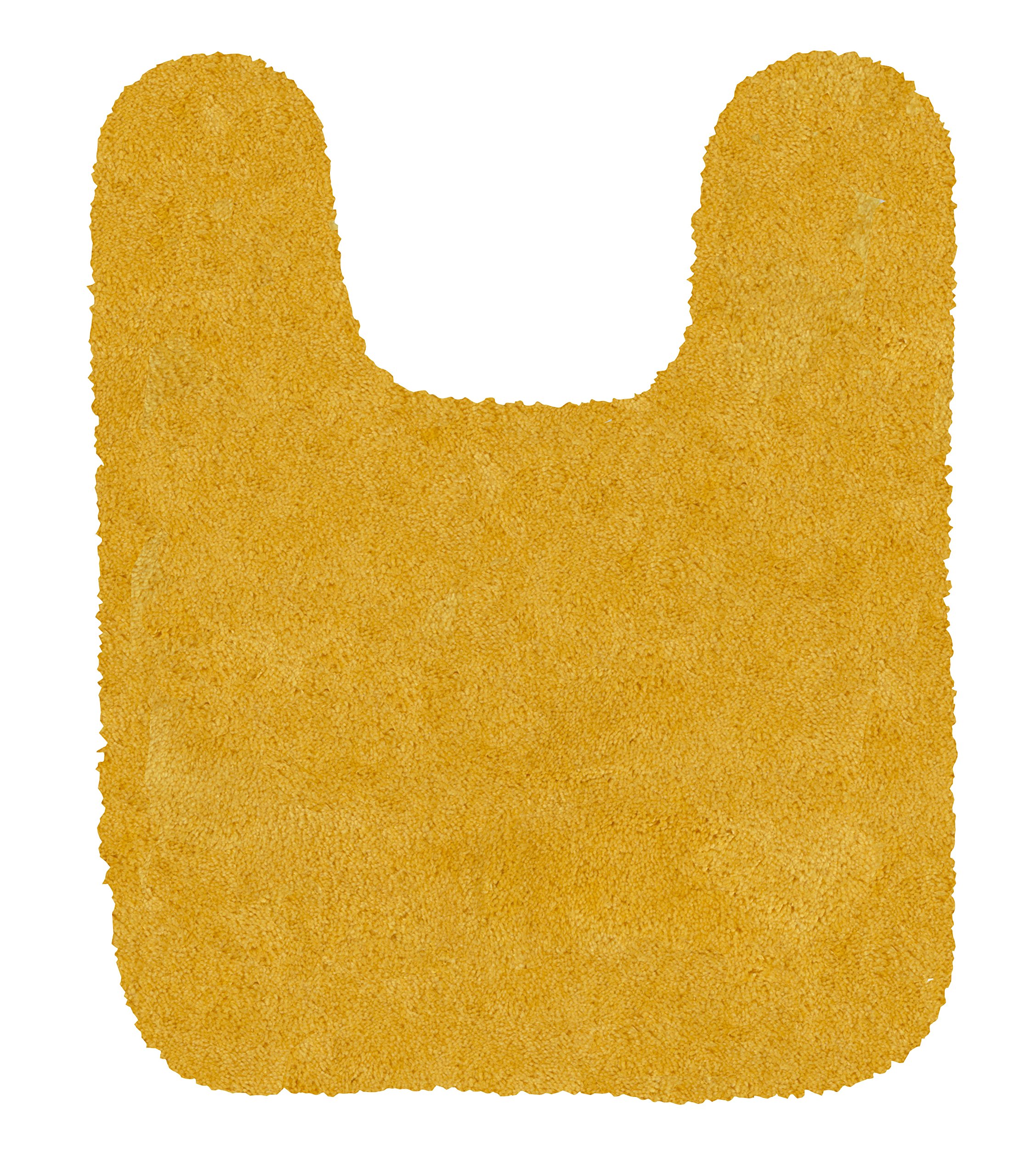 Mohawk Home Machine Washable Royal Bath Mat, Dijon Yellow (1' 9" x 2' Contour)