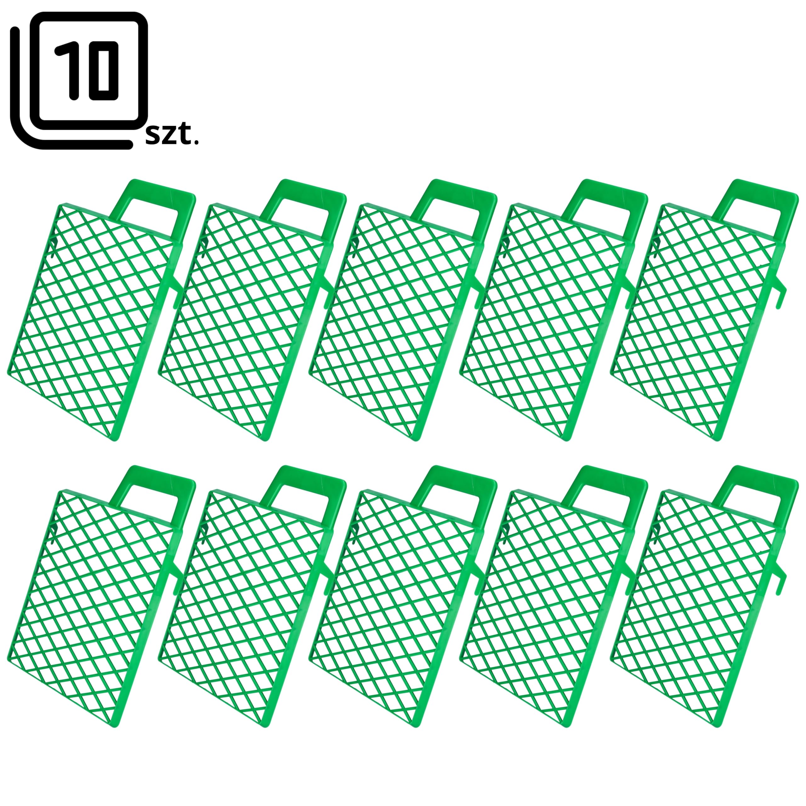 ToolSpace 10x Rejillas de Pintura 21 x 25,5 cm Rejillas rascadoras de Pintura de plástico Verde, Rejillas para Pintura, Accesorios de Pintura, Rejillas de Goteo, rascadores de Pintura