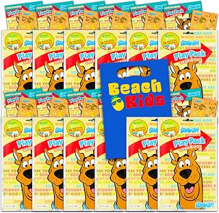 Scooby Doo Party Favors Activity Pack Bundle - 12 Goodie Bags Stuffers | Play Pack Party Favor Coloring Books, Stickers, Crayons for Kids, Boys, Girls - Bulk Scooby Doo Birthday Party Supplies
