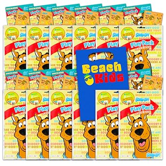 Scooby-Doo Party Favors Pack - 12 Scooby-Doo Play Packs Filled with Stickers, Coloring Books, and Crayons