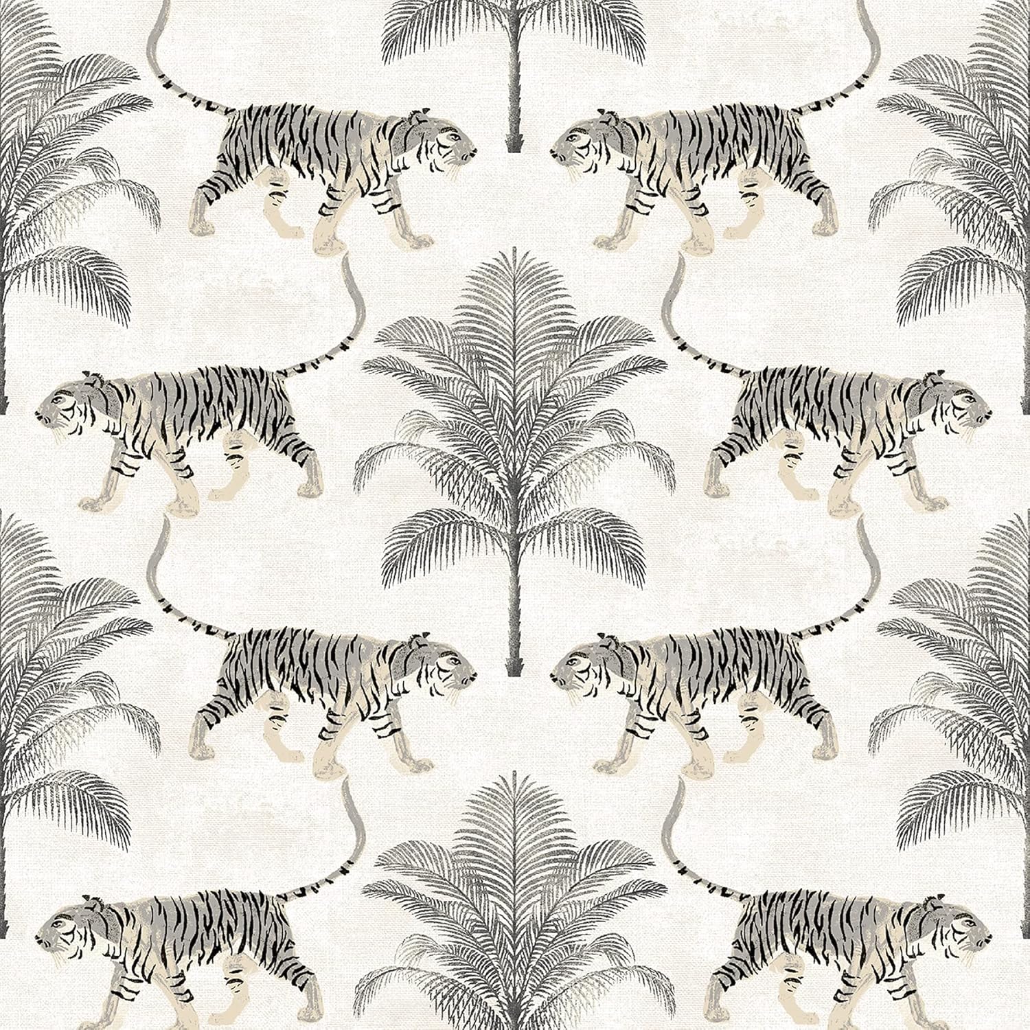 Tommy Bahama - Peel and Stick Wallpaper, Self-Adhesive Wallpaper for Bedroom, Powder Room, Kitchen, Vinyl, 30.75 Sq Ft Coverage (Tiger & Tree Collection, Coconut) Tiger And Tree, Coconut