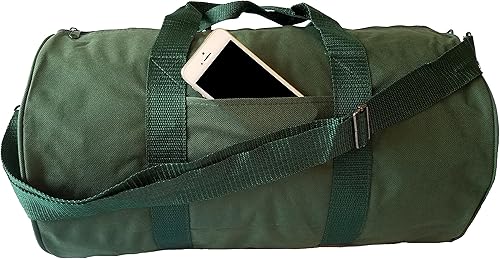 ImpecGear Bolsas De Viaje Gimnasio Carry On Bag 18" Round Duffel Duffle Bag Sports Duffel Roll Bag - Verde