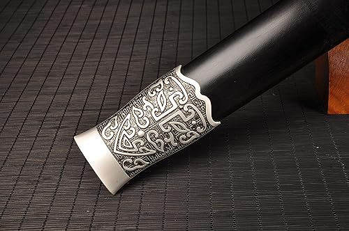 Miniatura 6 de Espada china de espiga completa de acero plegado de Damasco Zhao Yun