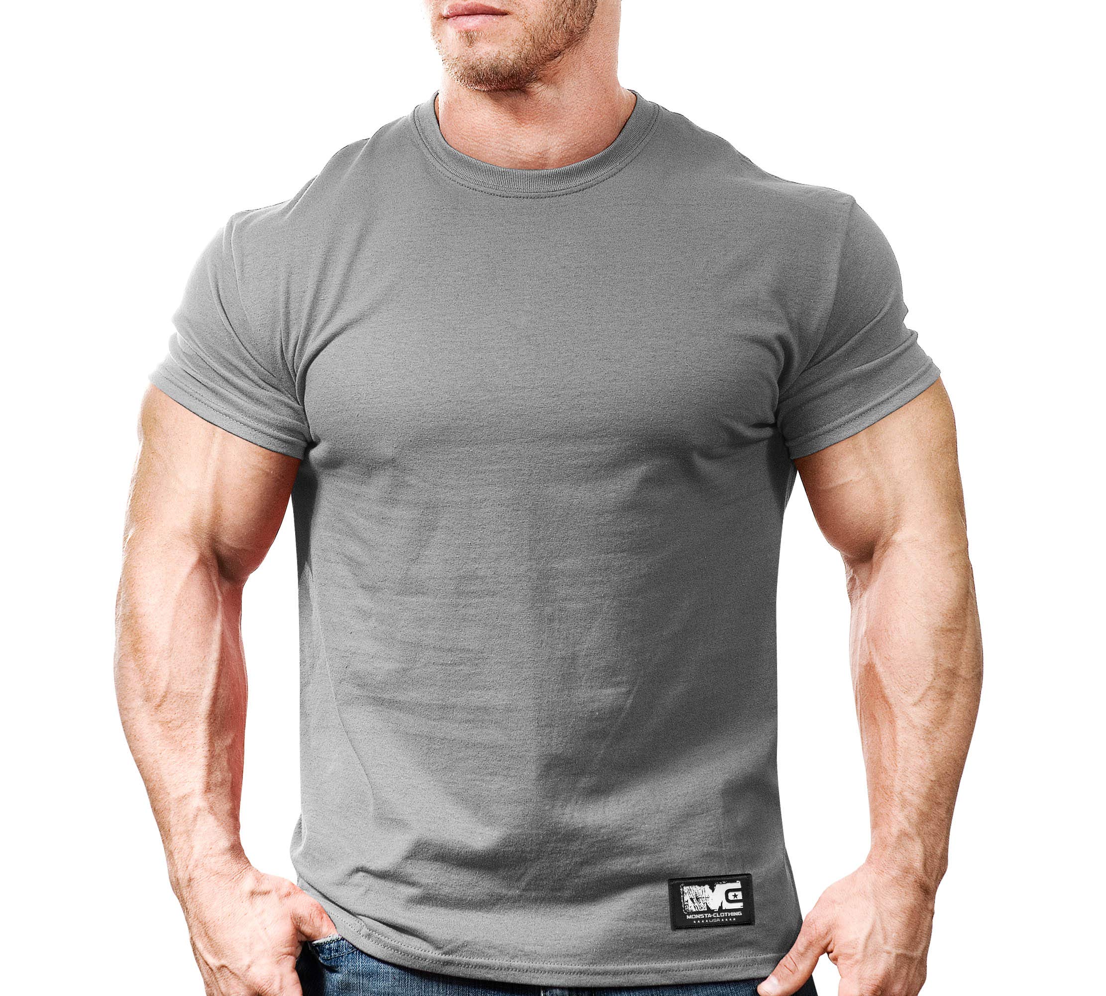 Monsta Clothing Co. Men's Bodybuilding Workout (Monsta-000) Gym T-Shirt