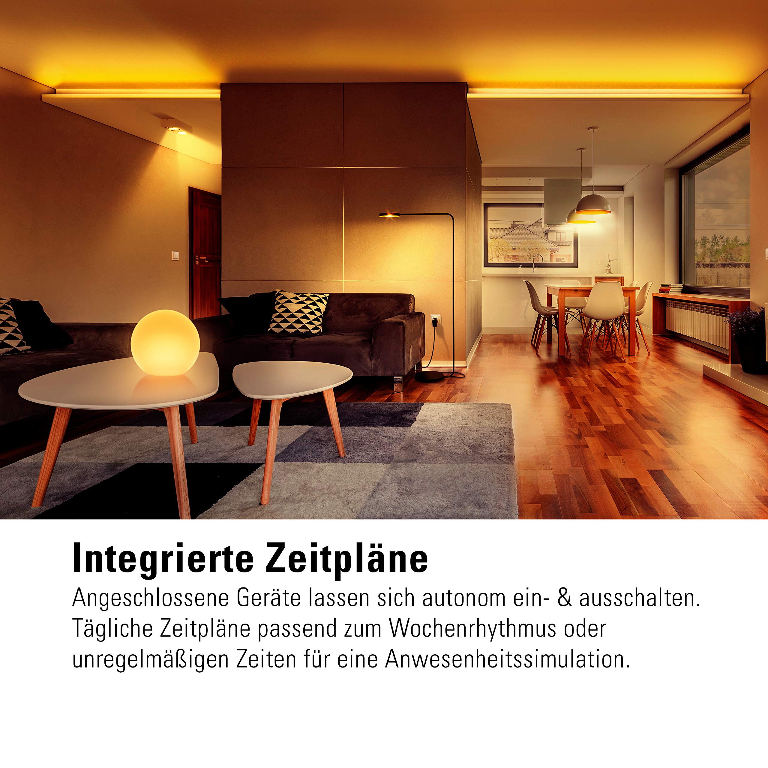 Eve Energy Strip – Smarte Dreifach-Steckdosenleiste, misst Stromverbrauch, Energiesparen, integrierte Zeitpläne, Fernzugriff, Keine Bridge nötig, Überspannungsschutz, Apple HomeKit