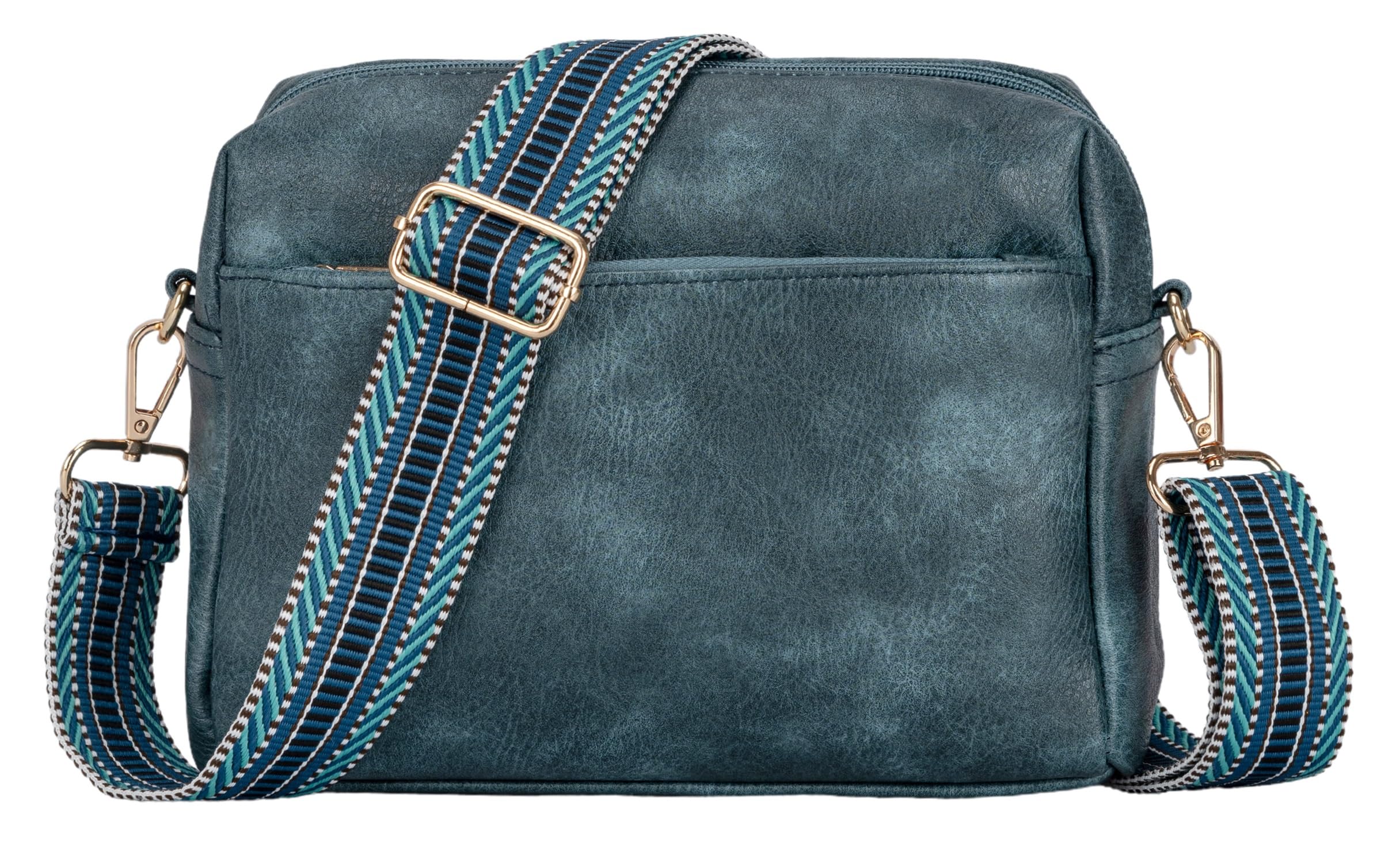 Ghime Crossbody Bag for Women, Wide Strap Cell Phone Purse Shoulder Handbag Wallet for Women Stylish Latest (Peacock Green) (B0CXDJH8ZX) Amazon Price History, Amazon Price Tracker