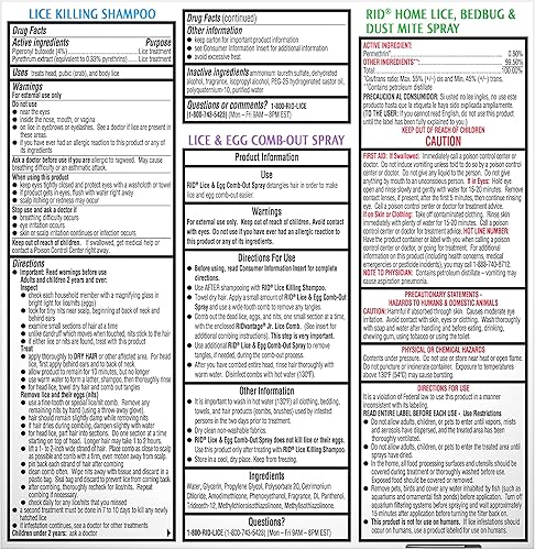 Miniatura 7 de RID El kit completo de tratamiento de piojos incluye champú para matar piojos líquidos, 2 onzas líquidas, peine en aerosol para piojos y huevos,