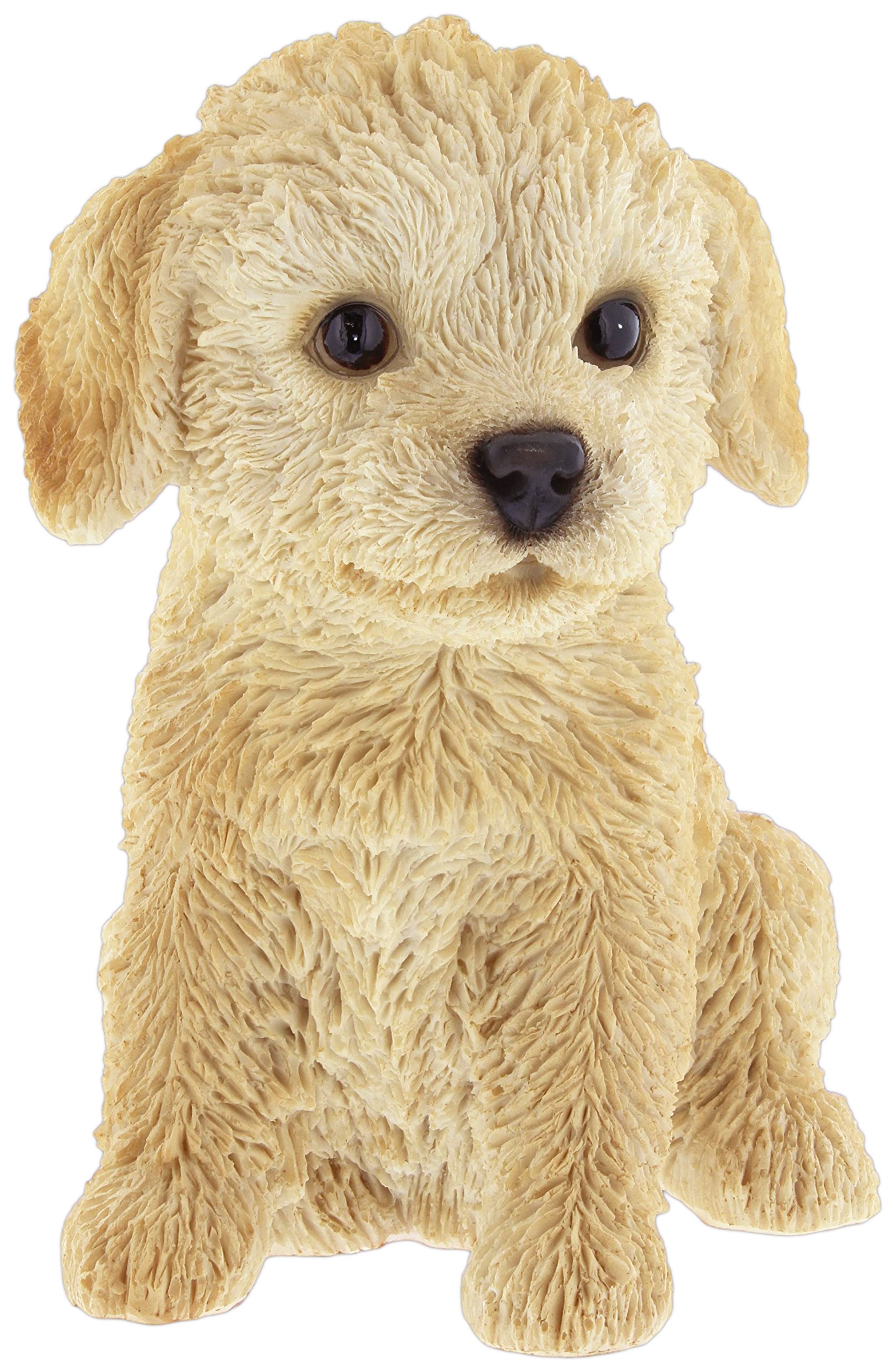 Natures Gallery Labradoodle Puppy Statue - Realistic Decorative Figurine For Home And Garden