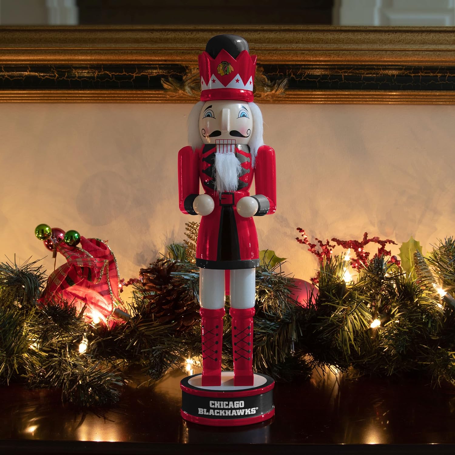 foco NHL Team Logo Collectible Holiday 14" Nutcracker