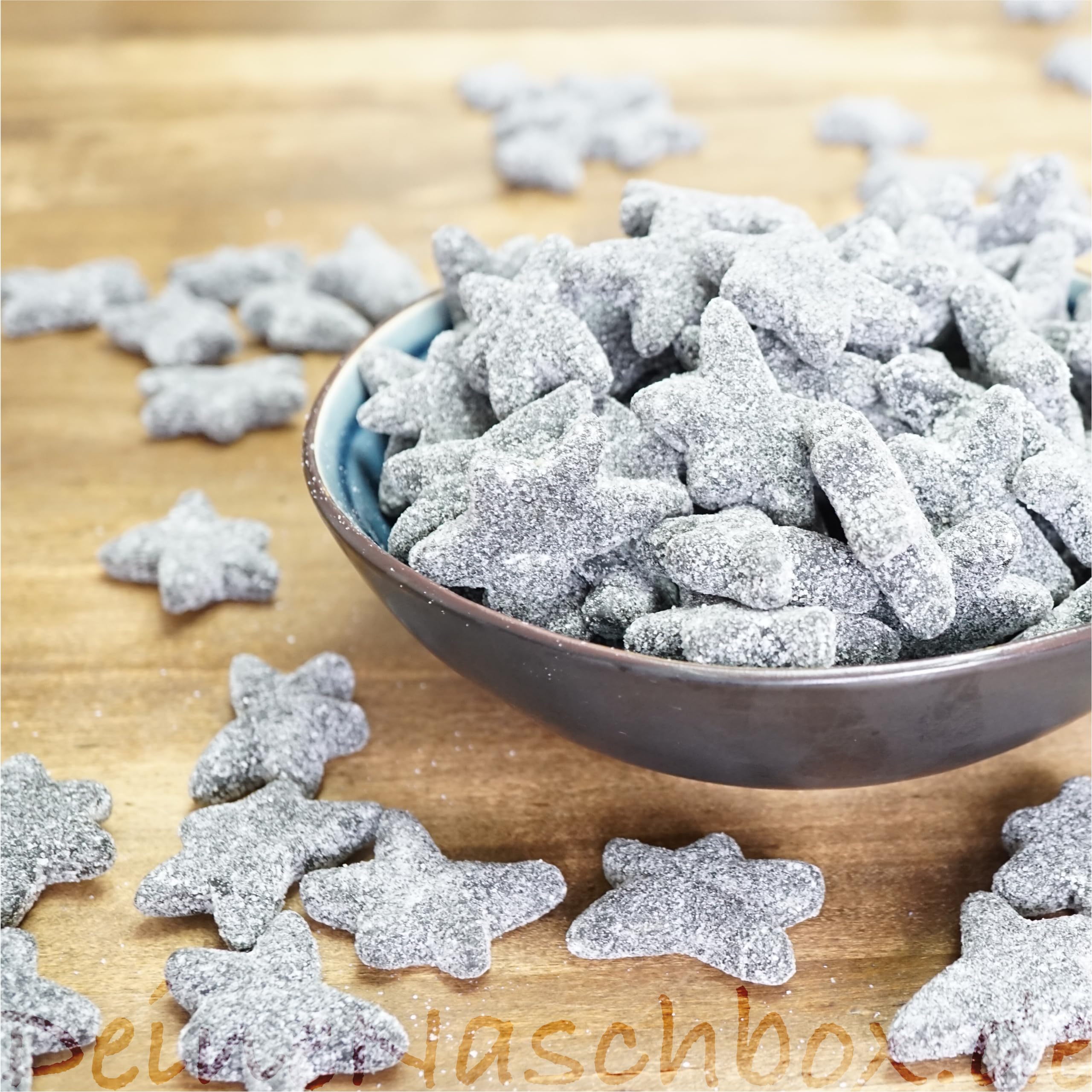 Deine Naschbox | Extra starke Lakritz Seesterne | 3kg Mega Pot | XXL Großpackung für Party, Candybar & als Geschenk - Intensiv würziger Geschmack