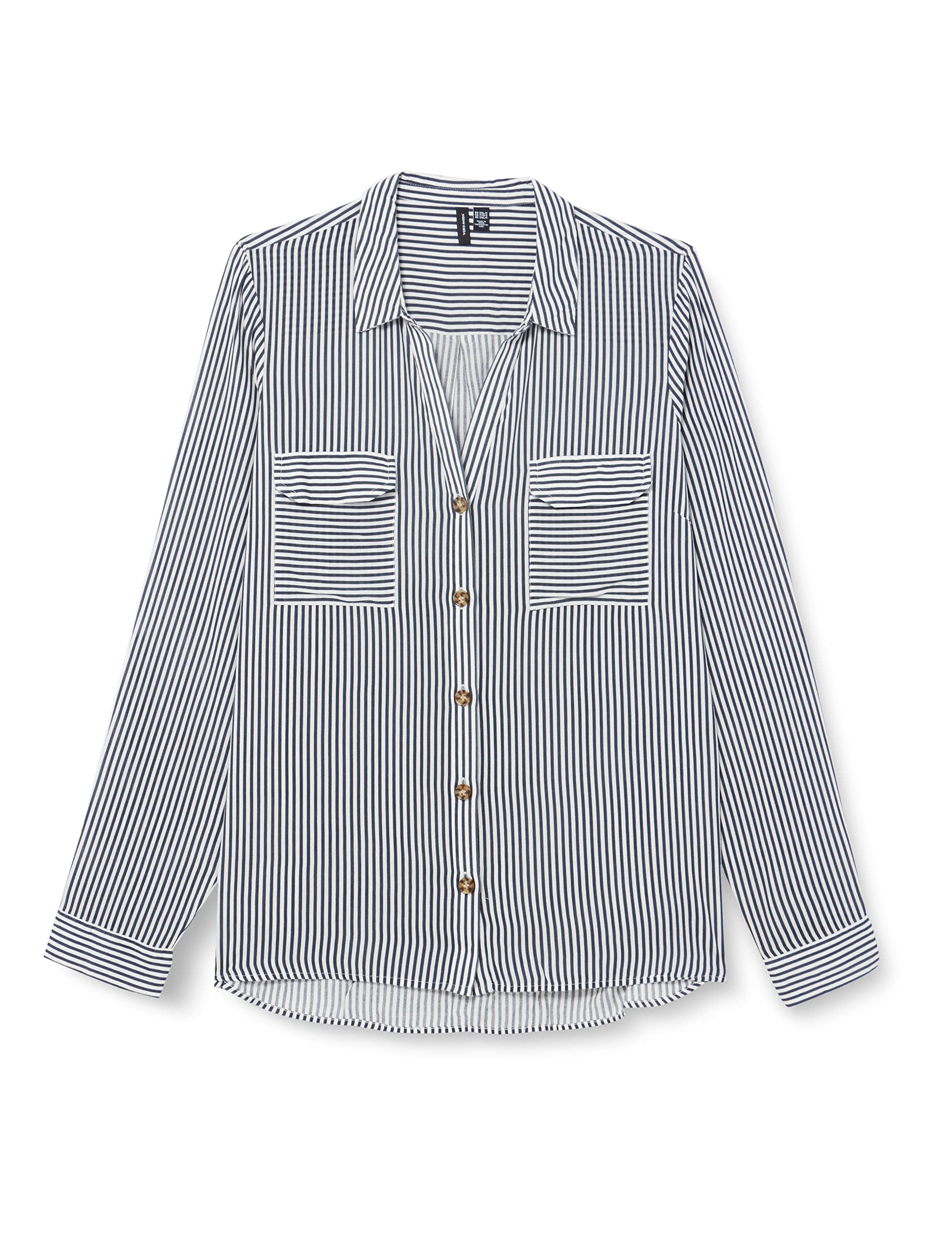 Vero Moda Vmbumpy-Camiseta de Manga Corta (Talla L/S) Blusas para Mujer