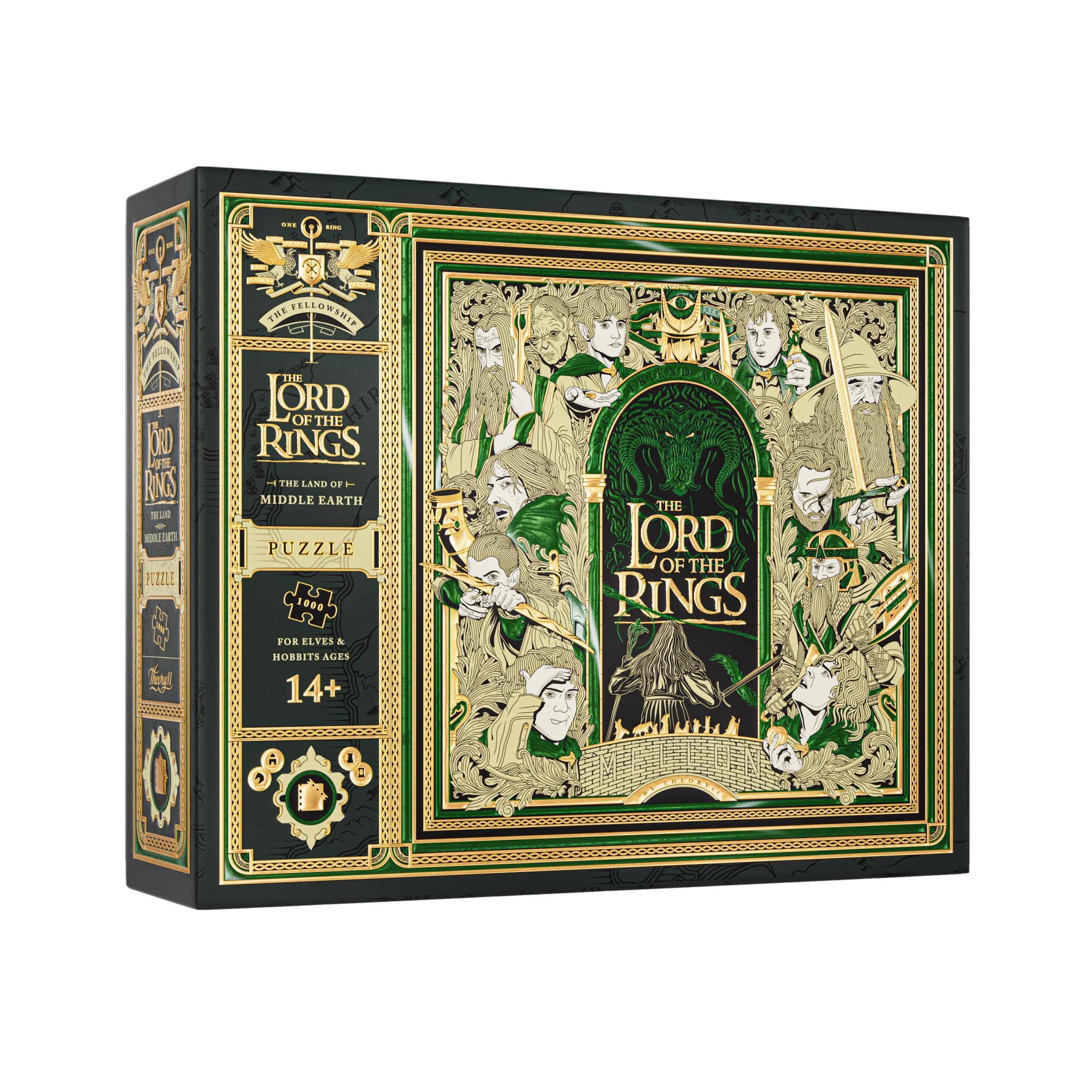 theory11 Lord of the Rings Jigsaw Puzzle - 1,000 Piece Jigsaw Puzzle