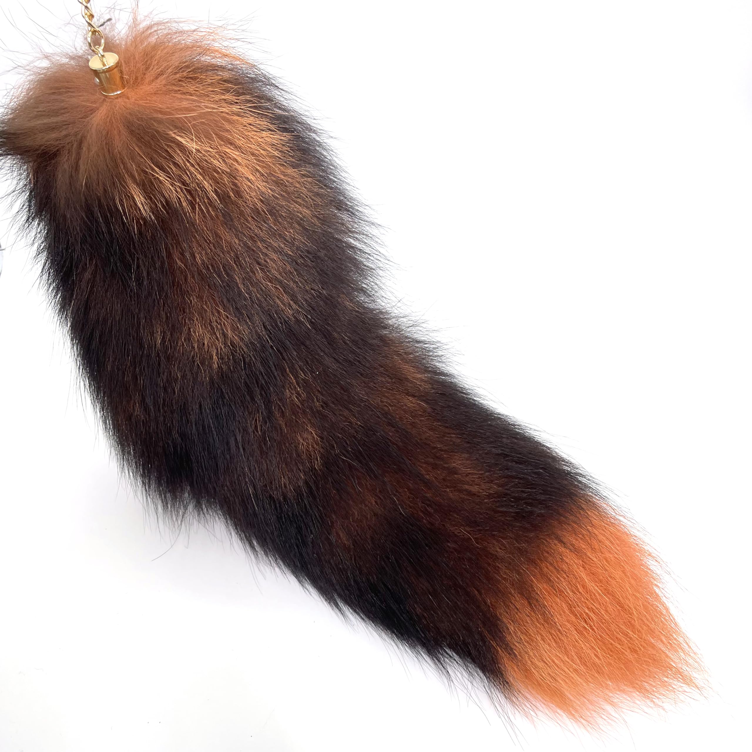LAIDICTherian Fox Tail Keychain Furry Tail Backpack Tassel Bag Handbag Accessory Hook Pendant Cosplay Toy Photo