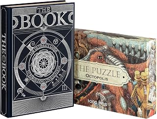 HUNGRYMINDS The Book + Octopolis 1000-Piece Puzzle: 400+ Page Guide to Rebuilding Civilization with Hand-Drawn Illustrations