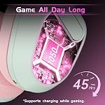 Wireless Gaming Headset for Xbox Series X|S, Xbox One, PS5, PS4, Mac,Switch, PC Host,Xbox Wireless Headset with Mic,50mm Driver,20ms Low-Latency, Bluetooth 5.3 with Noise Cancelling-Pink&White