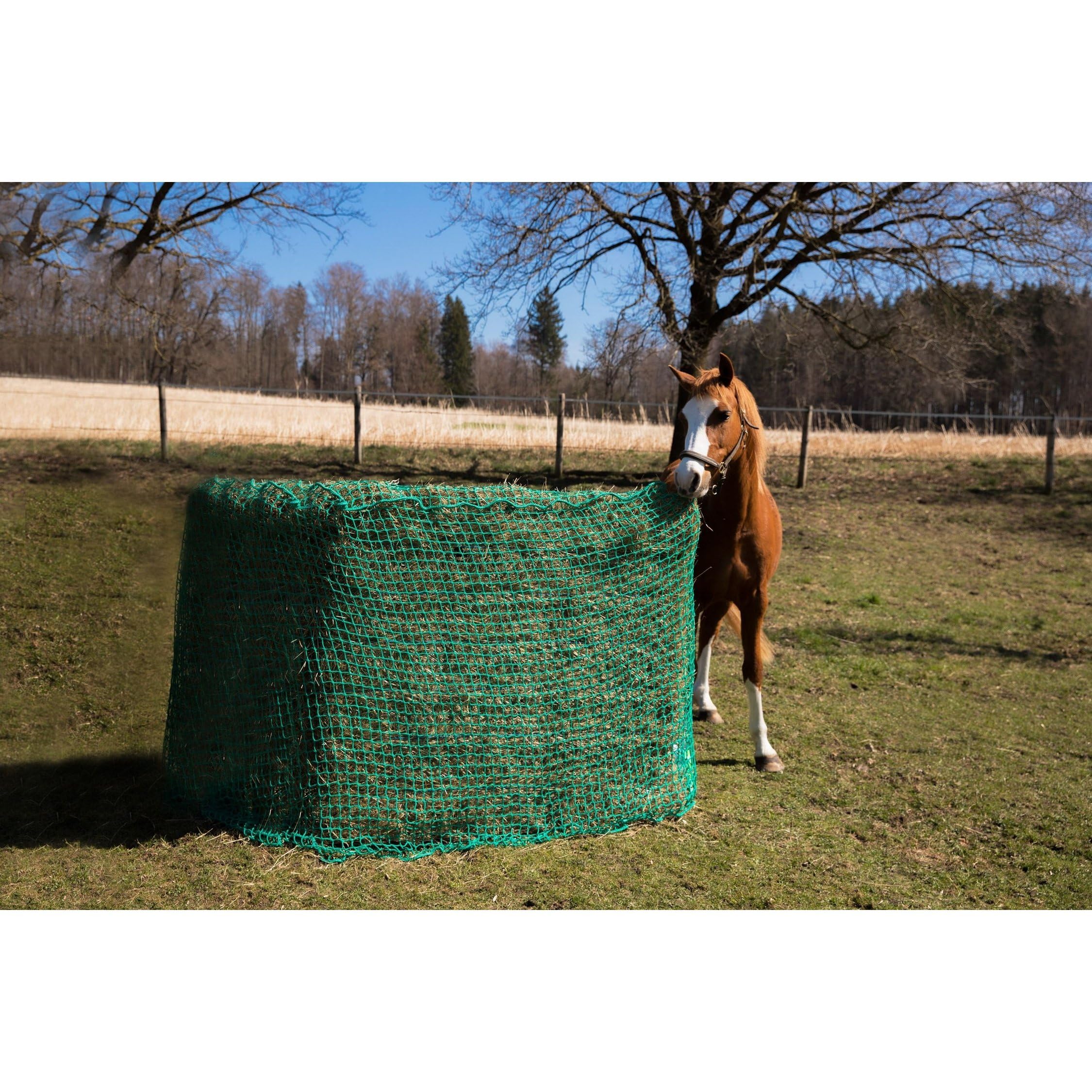 AVERDE Futtersparnetz Heunetz Quader 1,6 x 1,6 x 1,6 m, 4,5 cm Maschenweite