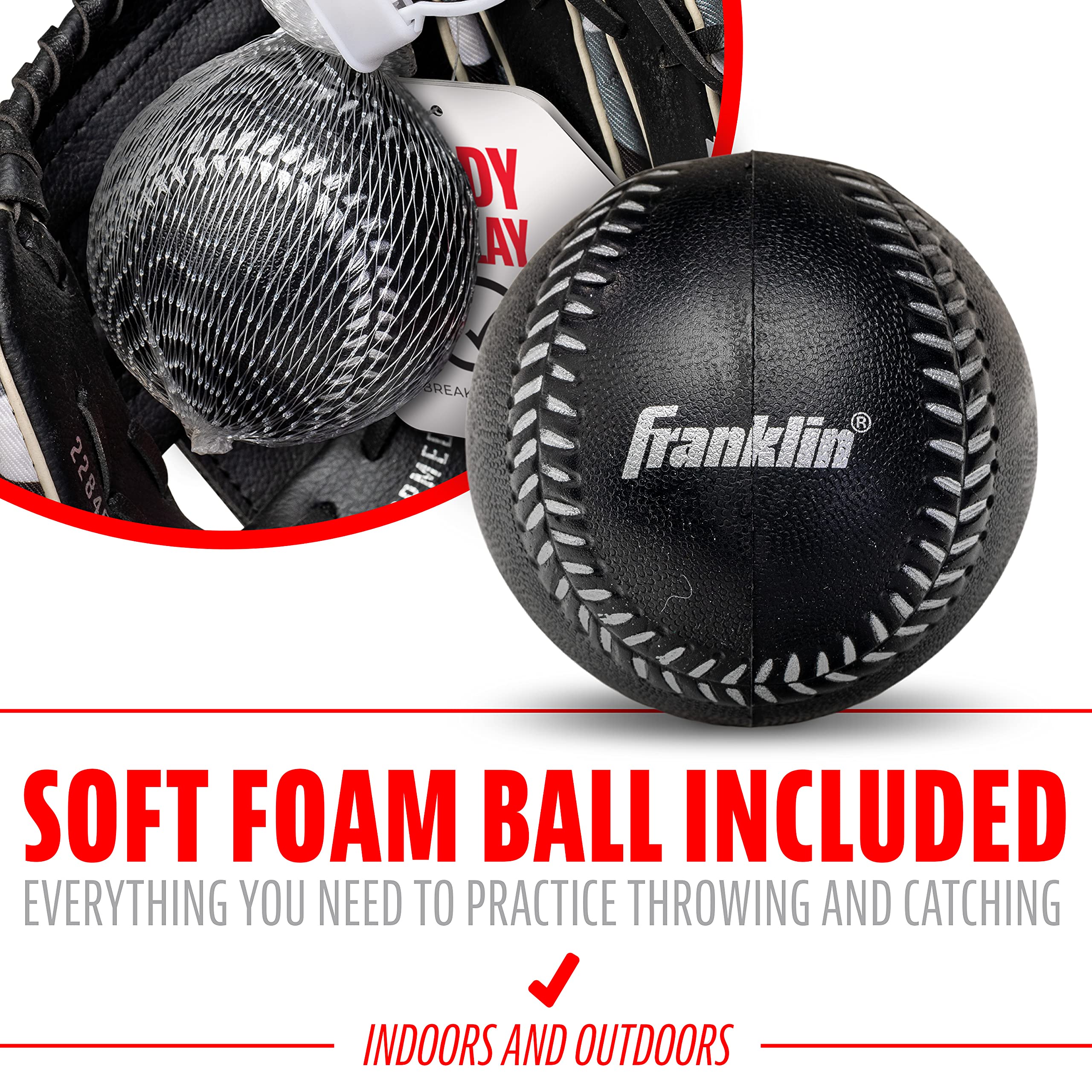 Franklin Sports RTP Teglobe Performance - Guante y Bola (9.5 Pulgadas)