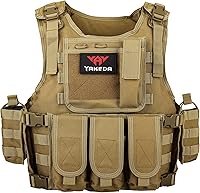 Vista 5 de vAv YAKEDA Chaleco táctico Airsoft para hombre