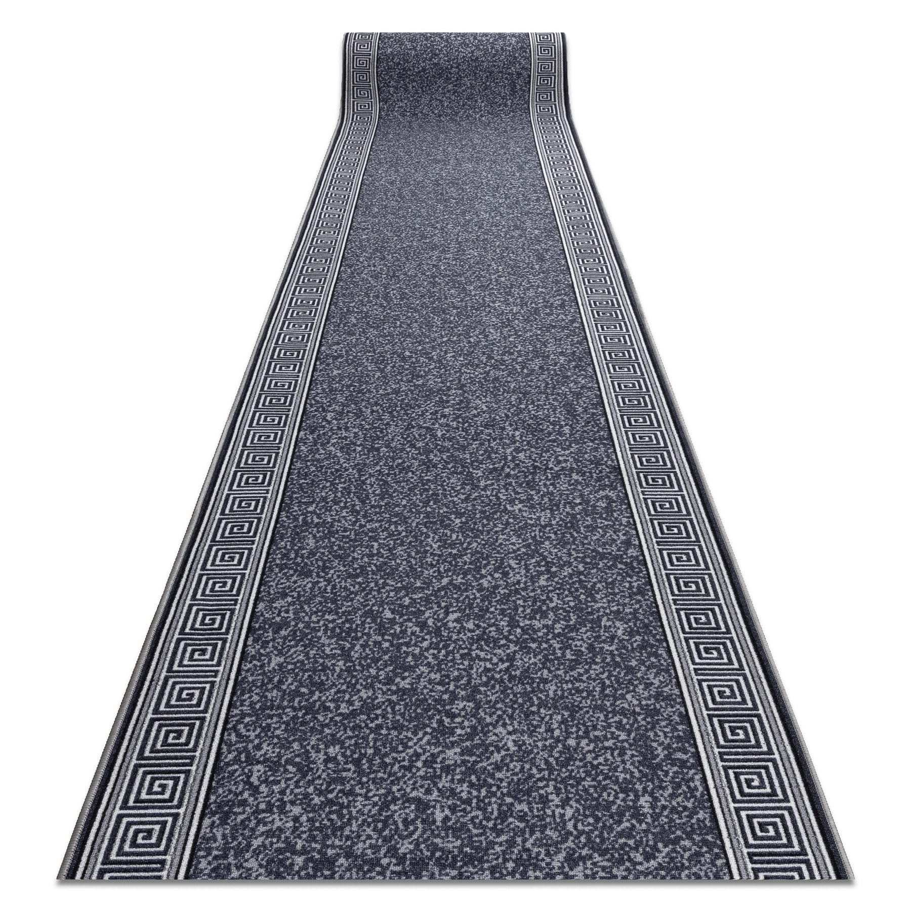 Tapis de couloir GREK gris 120x470 cm avec motif grec chic