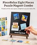 PieceRelax Puzzle aimant pour adultes 128 Pièces - Cadeau unique de la palette de Van Gogh & Accueil Décor avec puzzle en plastique [D1600]