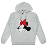 Ladies Mickey Mouse Fashion Hoodie Mickey and Minnie Mouse Classic Crochet Patch Hoodie Sweatshirt