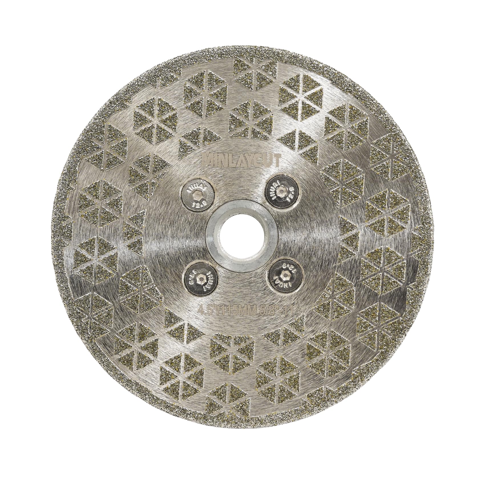 4-1/2 Inch Electroplated Diamond Grinding Wheel – 5/8-11 Thread, Single-Side Coated – For Beveling, Shaping, And Cutting Granite, Marble, Tile, Porcelain, And Quartz