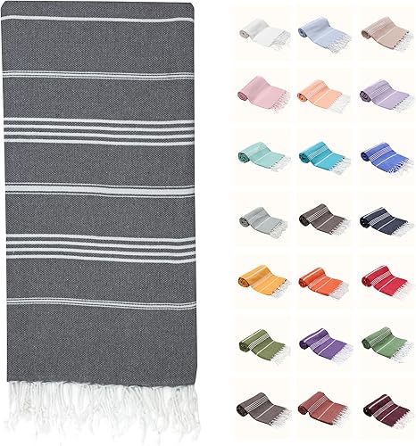 Miniatura 1 de Park Oz - Toallas de playa turcas de gran tamaño, 100% algodón, secado rápido, absorbentes, sin arena, 72 x 40 pulgadas, toalla de piscina extra