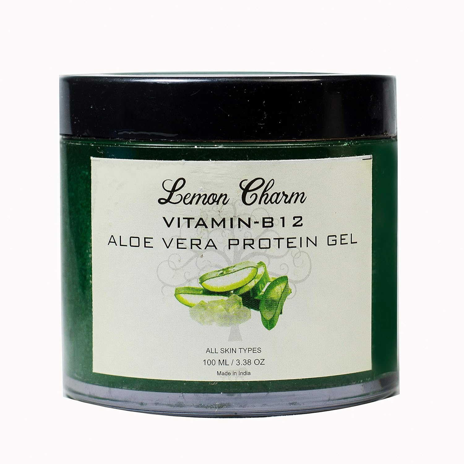 Lemon Charm Organic Vitamin B12 Enriched Aloe Vera Protein Gel for