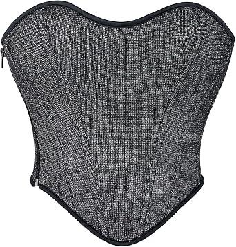 Renaissance Satin Corset for Women Vintage Gothic Bodice Overbust Bustier Plus Size Lace Up Party Crop Top