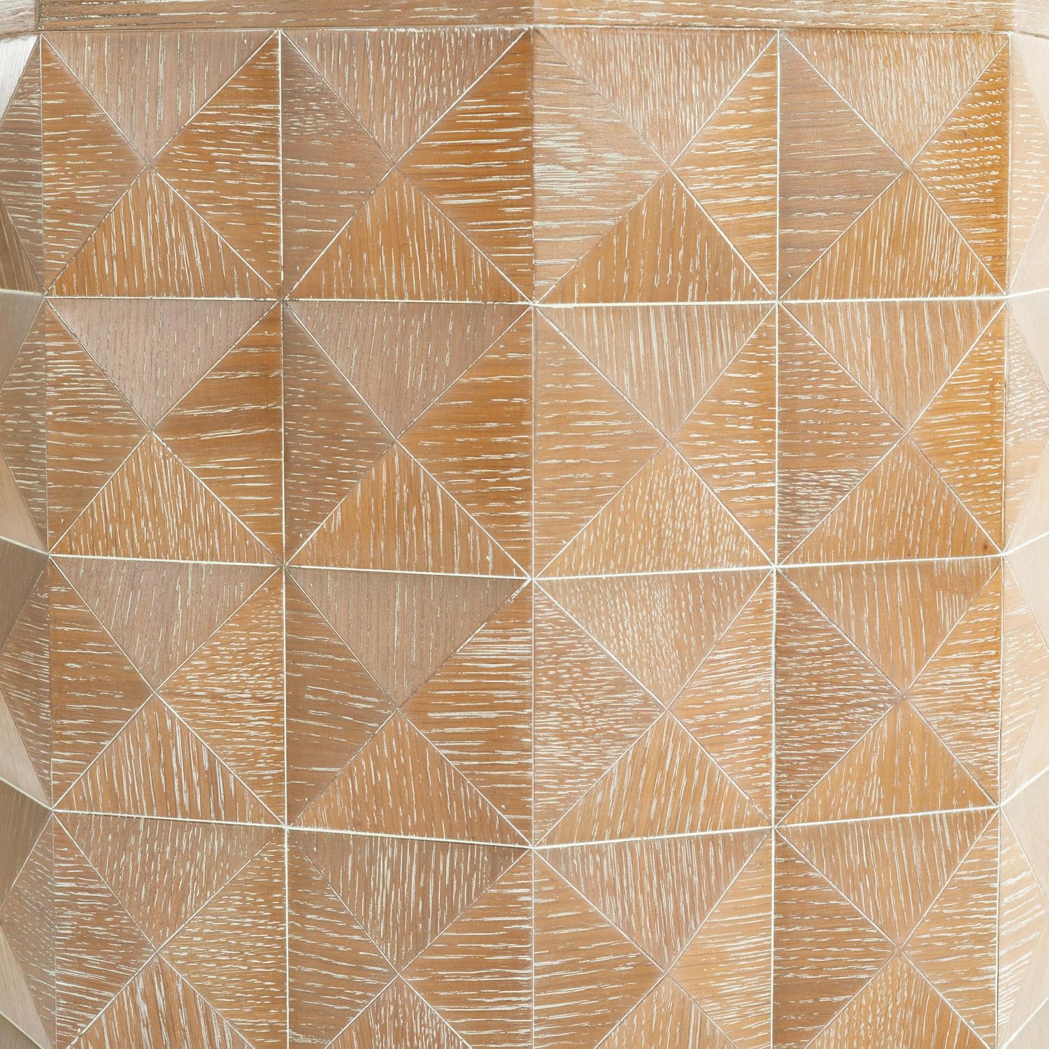 SAFAVIEH Couture Collection - Patty Natural Brown Accent Table, Octagonal Side Table, Carved Design, Fully Assembled (SFV7252C)