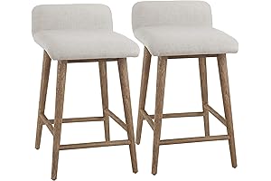 Cozy Corner Counter Stools: Low-Backed Comfort with Heightened Appeal