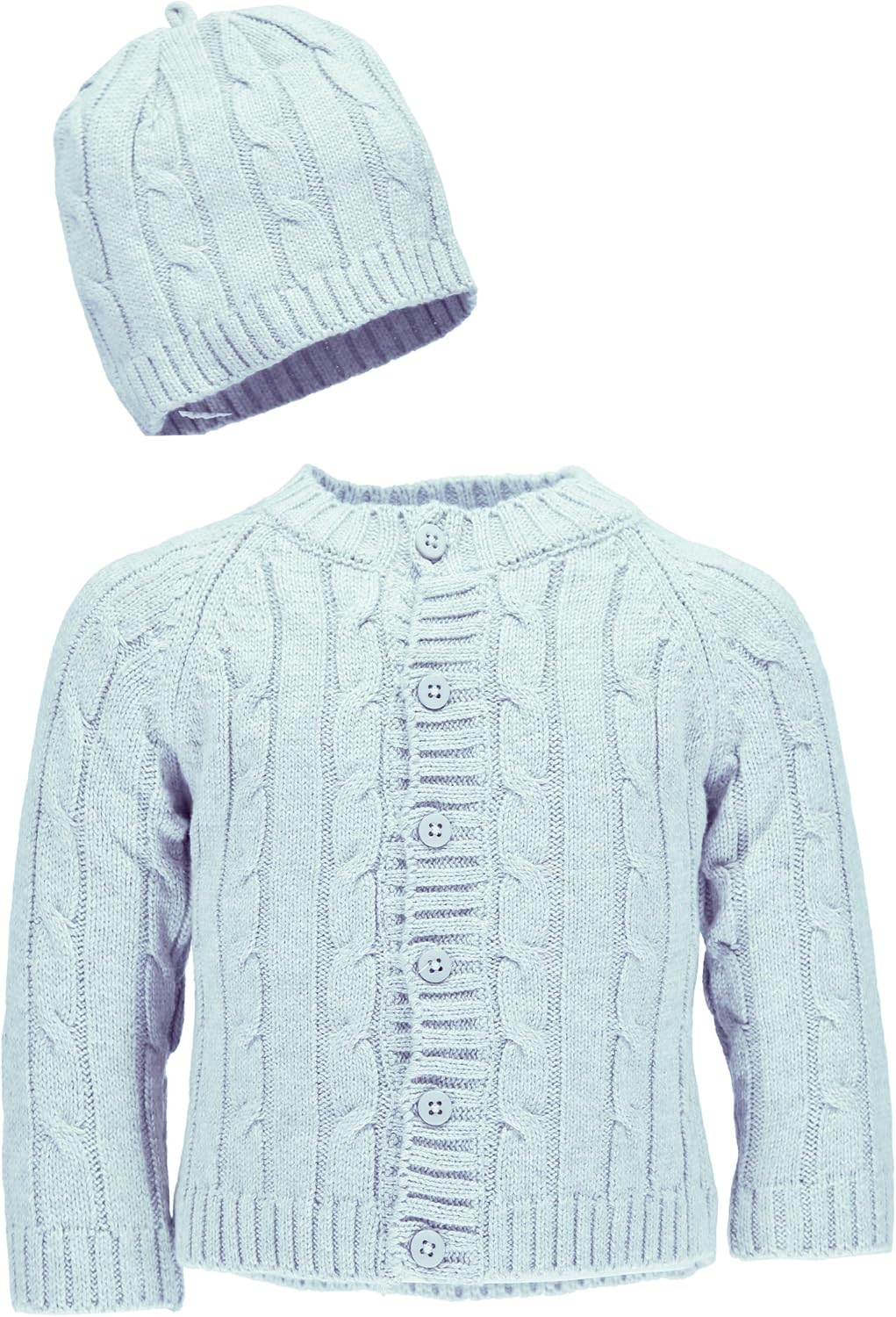 Baby Dove Newborn Cable Knit Cardigan & Beanie – Baby Gift Set