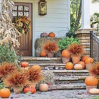 Vista 2 de Dolicer 6 plantas artificiales de helecho Boston, helechos artificiales para helechos artificiales para exteriores, helechos artificiales