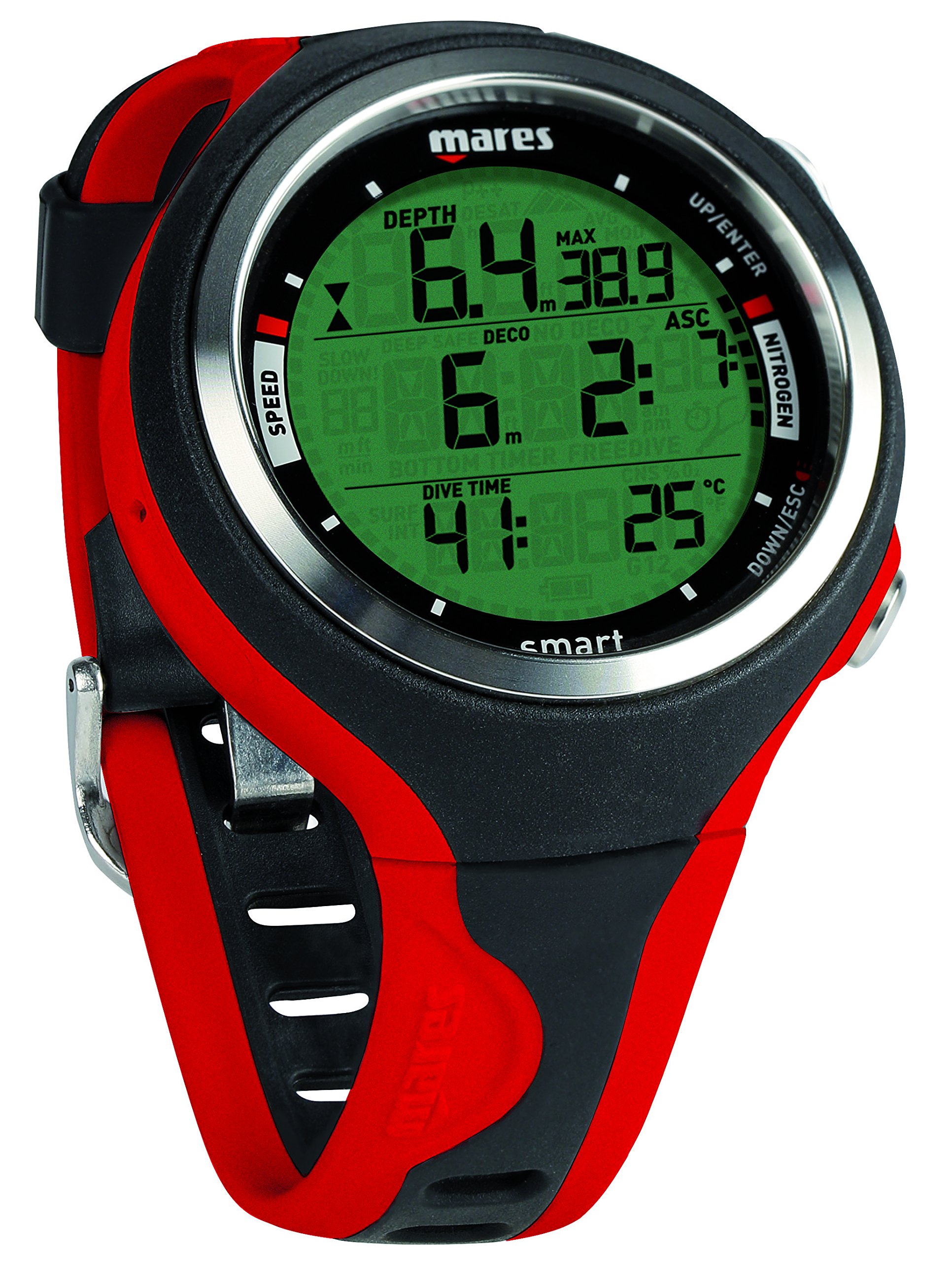 Mares Erwachsene Tauchcomputer Smart, Black/Red, One Size, 414129