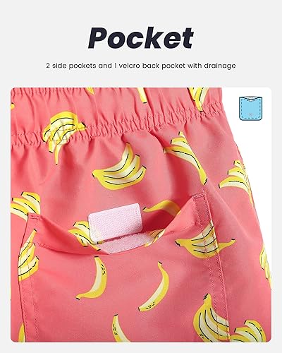 Vista 4 de maamgic Traje de baño para hombre, de secado rápido, con forro de malla, divertido traje de baño de 7 pulgadas