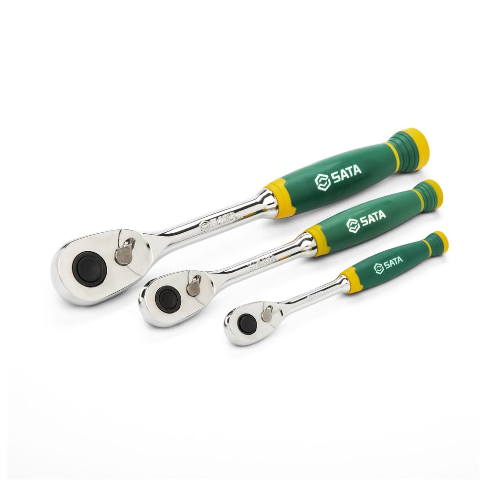 SATA Zestaw 180 sześciokątnych kluczy nasadowych 1/4", 3/8" i 1/2" ST09546G (180 odwracalnych nasadek grzechotkowych), specjalny zestaw narzędzi do większości napraw mechanicznych