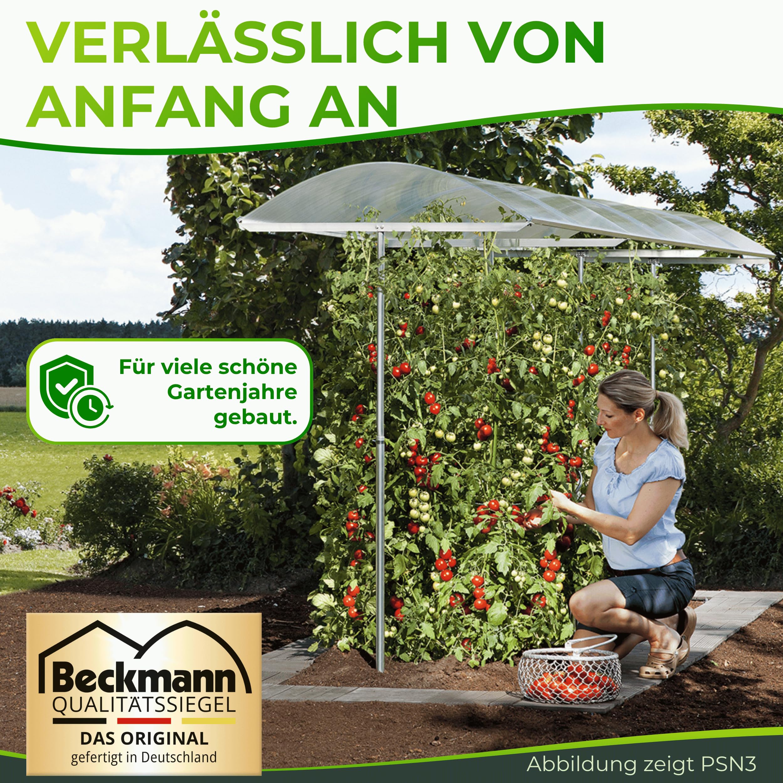 Beckmann Schutzdach für Pflanzen 500x112 Tomatendach Regenschutz hagelfest