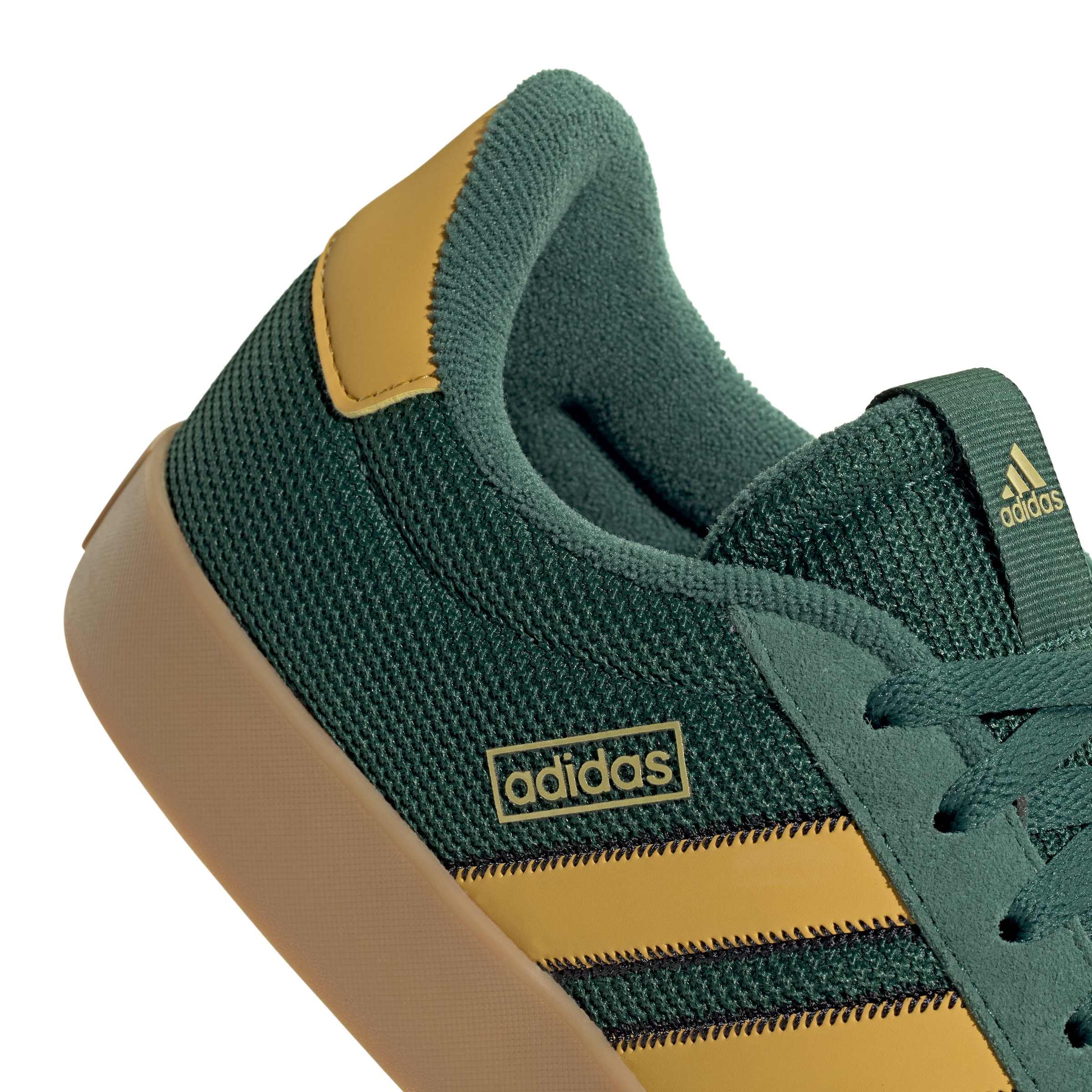 adidas Hombre VL Court 3.0 Shoes, Collegiate Green/preloved Yellow/Gold Met., 44 EU
