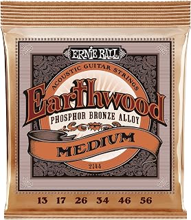 Ernie Ball Earthwood Medium Phosphor Bronze Acoustic Guitar Strings - 13-56 Gauge