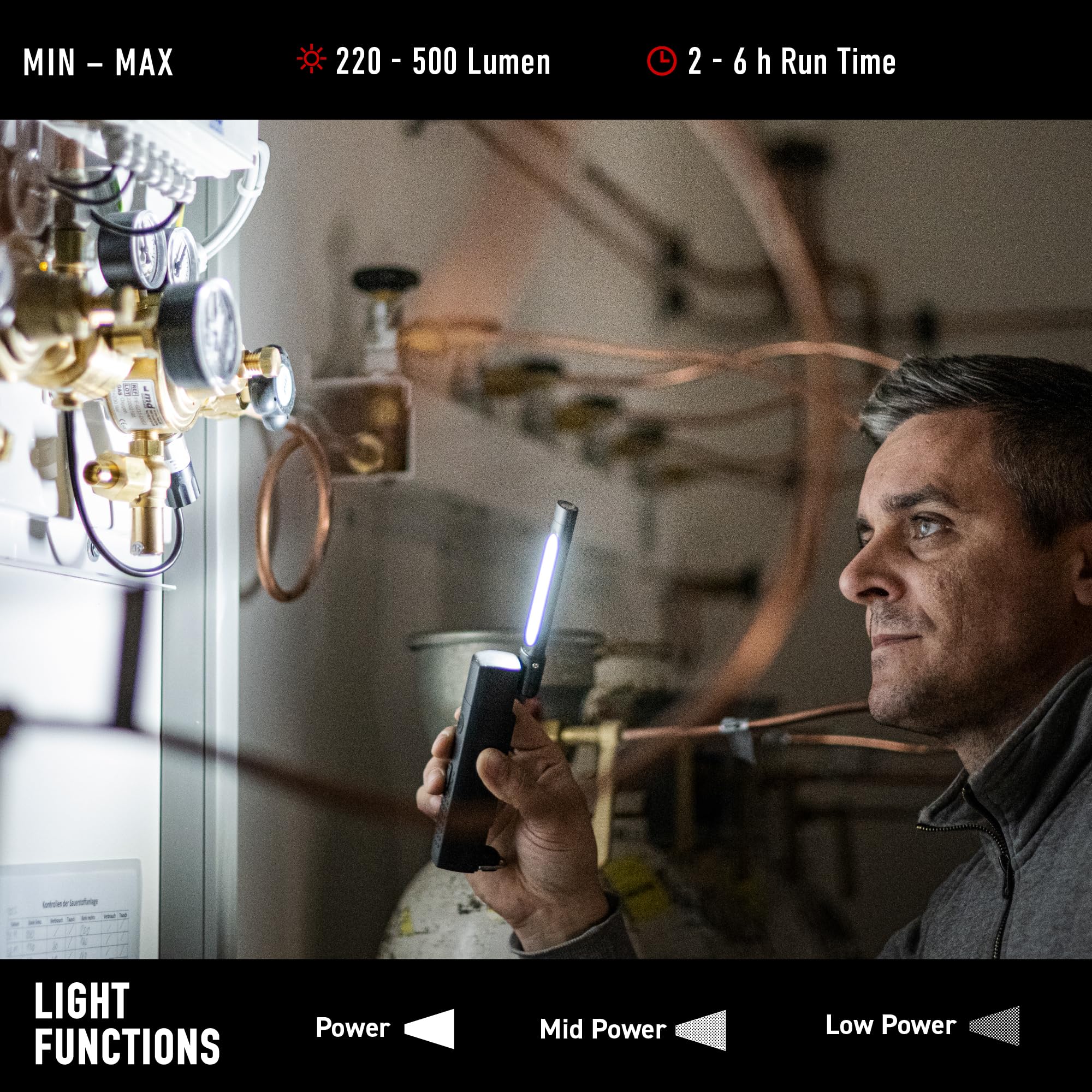 Amazon.com: Ledlenser W6R Work Light, Magnet Mount Foldable