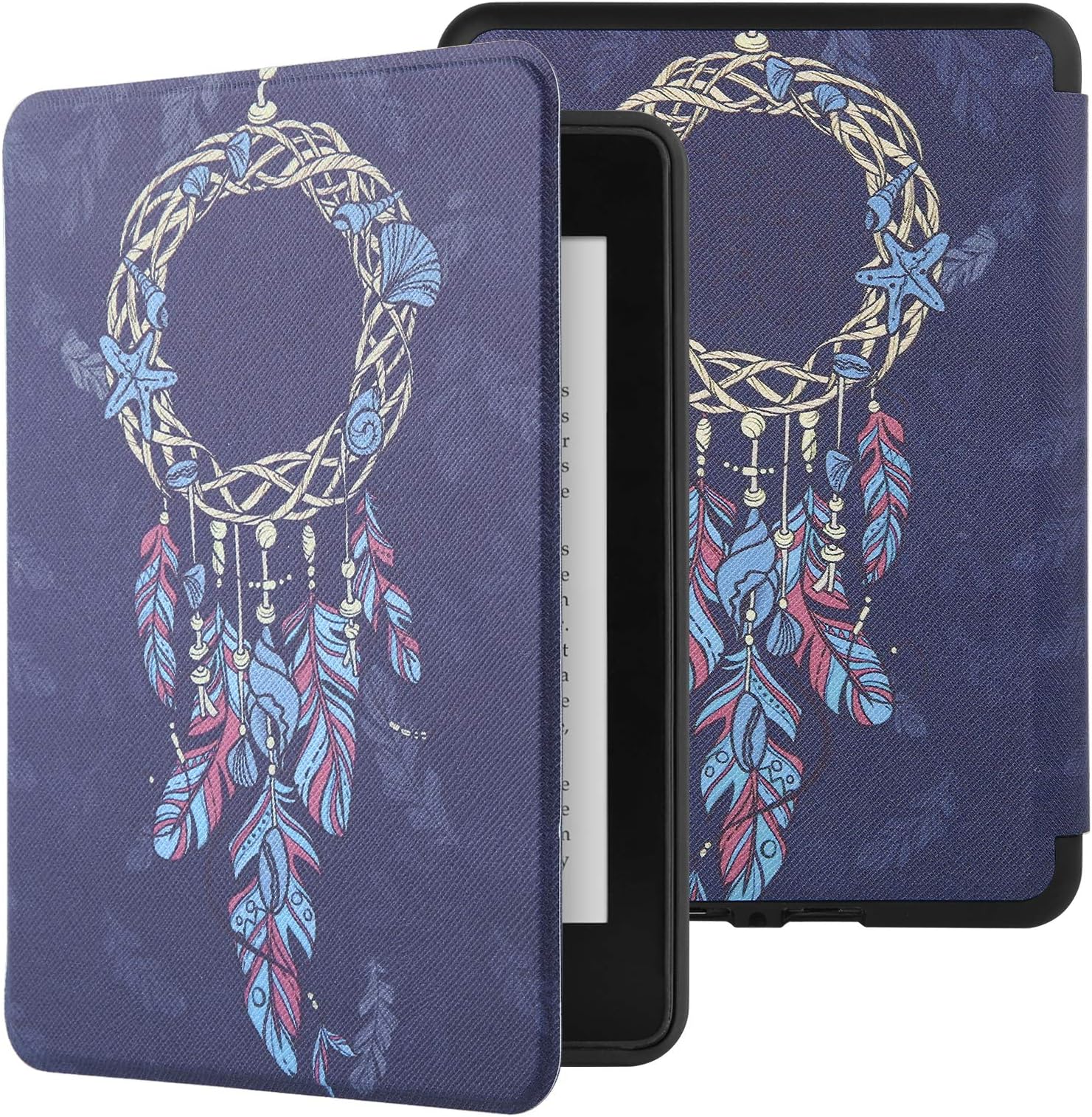 SwooK Classic Printed Magnetic Flip Cover case for All New Kindle Paperwhite 10th Gen Generation 2018 Released Kindle Flip Cover Case Shell (Dream Catcher)