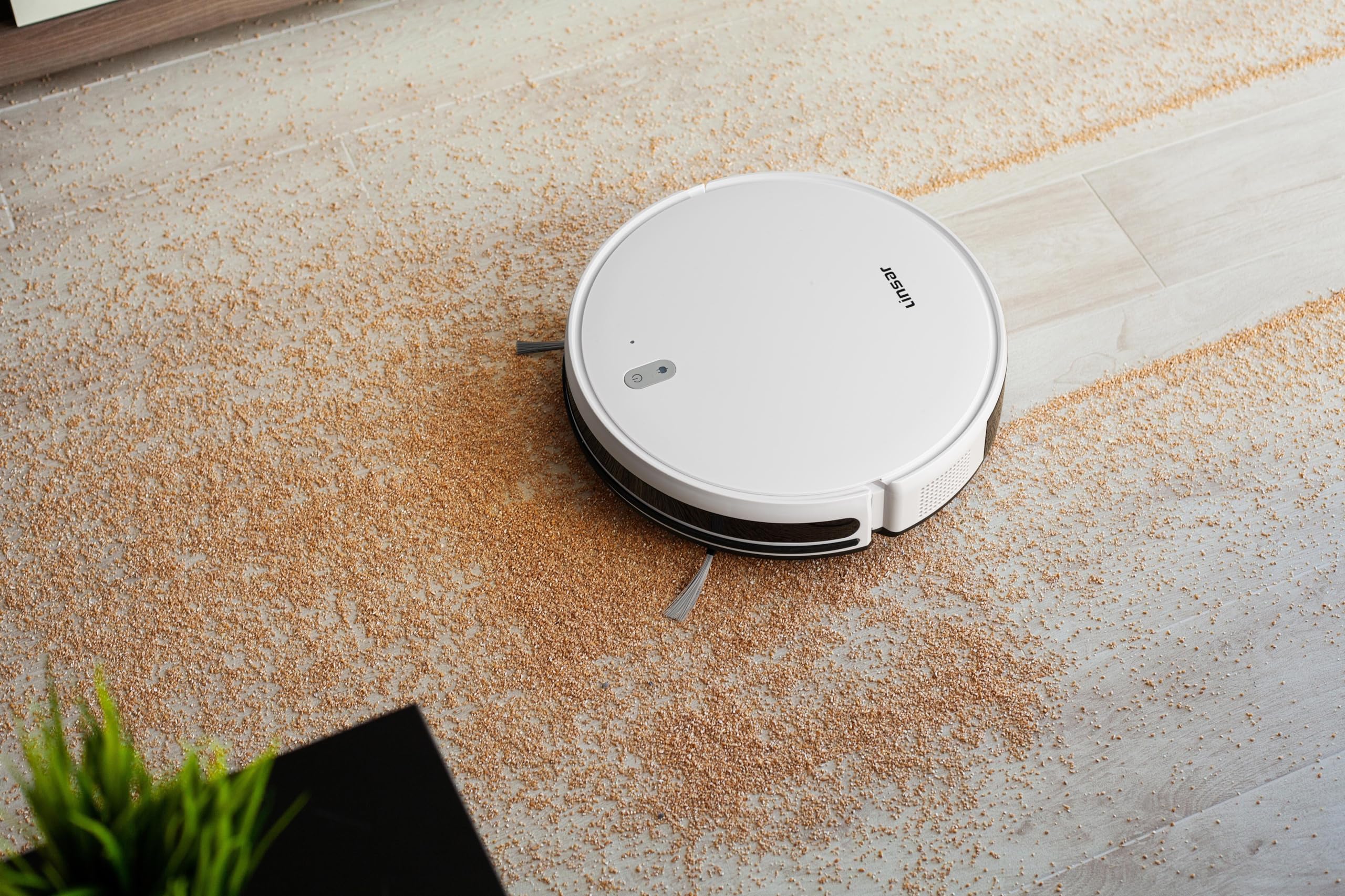 Linsar - Saugroboter mit Wischfunktion - Staubsauger Roboter - mit APP - 120 Min Akku - Saug und Wischroboter - für Teppich, Tierhaar & Hartböden - Roboterstaubsauger mit Ladestation & Fernbedienung